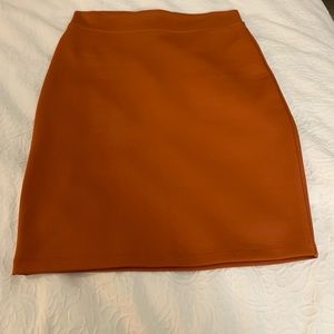 BCBG Paris Orange Skirt